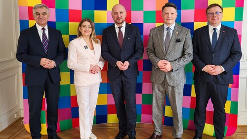 Podlaska delegacja z udziałem rektora UwB na rozmowach w Brukseli