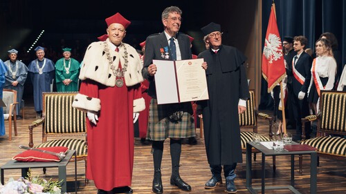 prof. Mariusz Popławski, prof. Robert Frost, prof. Cezary Kuklo