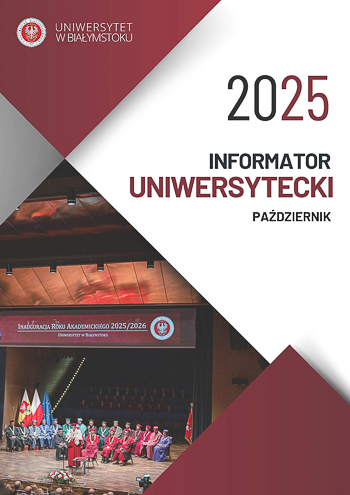 Okładka informatora uniwersyteckiego - październik 2025