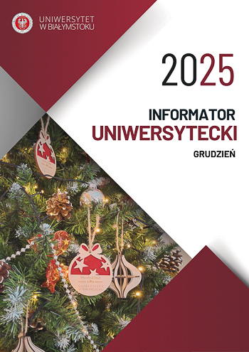 Okładka informatora uniwersyteckiego - grudzień 2025