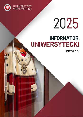 Okładka informatora uniwersyteckiego - listopad 2025