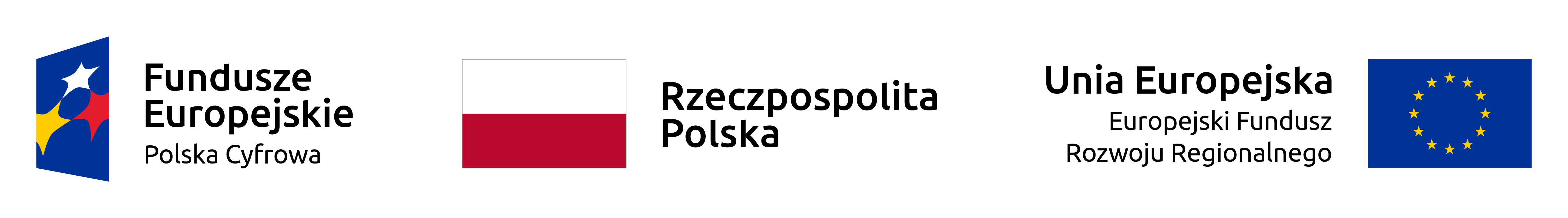 Fundusze Europejskie, Rzeczpospolita Polska, UE - logotypy