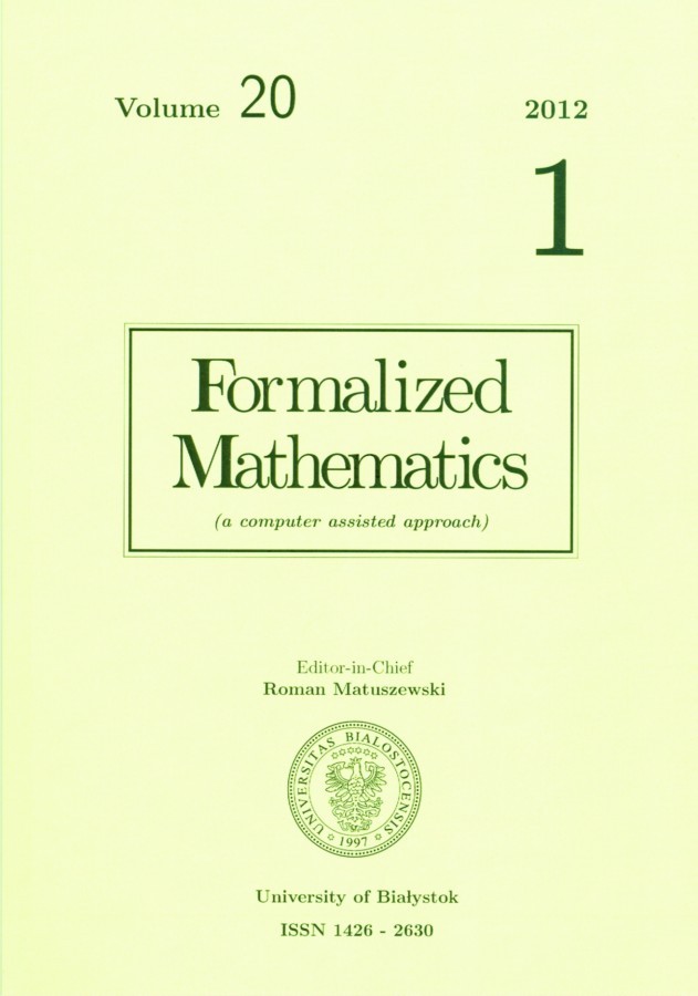 Formalized Mathematics