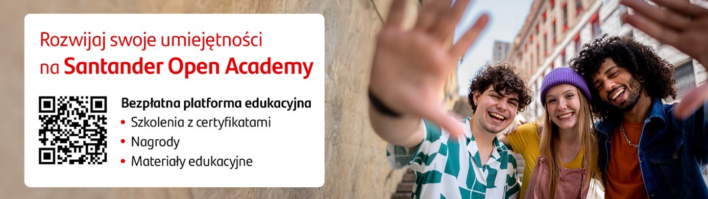 Rozwijaj się i zdobywaj certyfikaty, dzięki bezpłatnym szkoleniom na platformie Santander Open Academy!