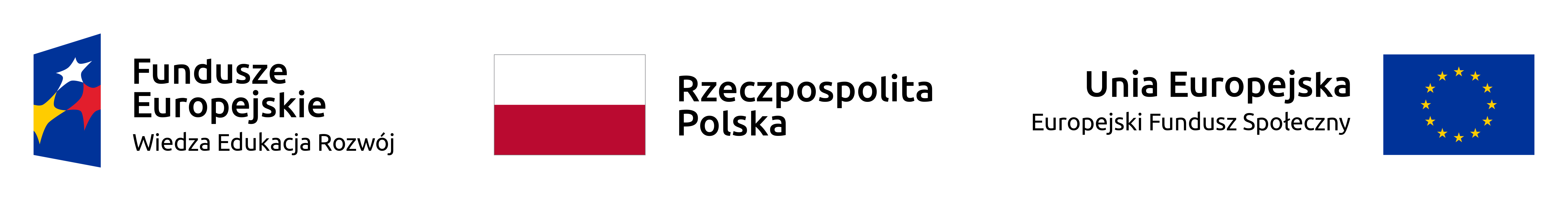 Fundusze Europejskie, Rzeczpospolita Polska, Unia Europejska - logotyp
