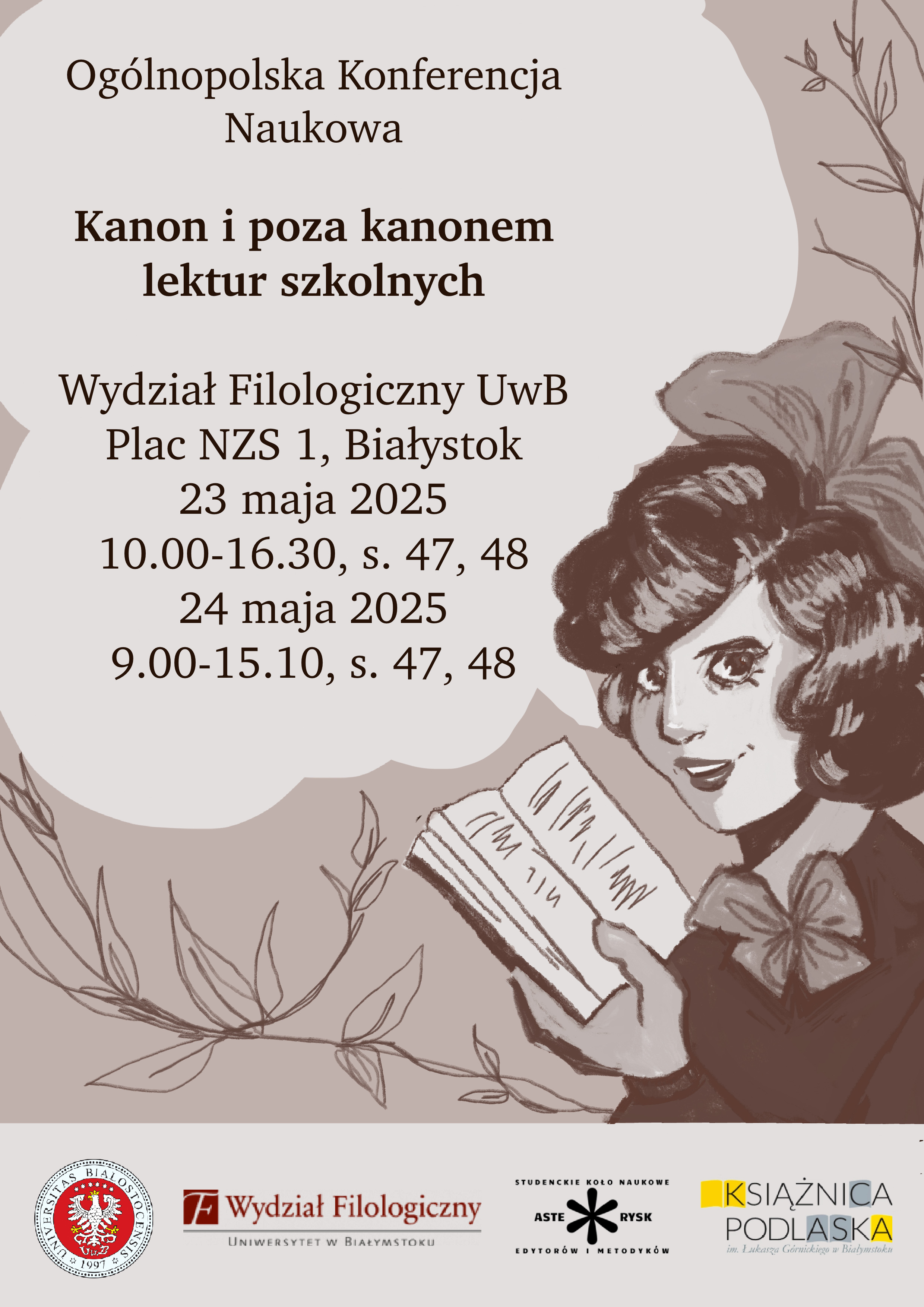 Plakat konferencja Kanon i poza kanonem