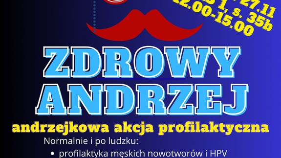 Zdrowy Andrzej - plakat wydarzenia