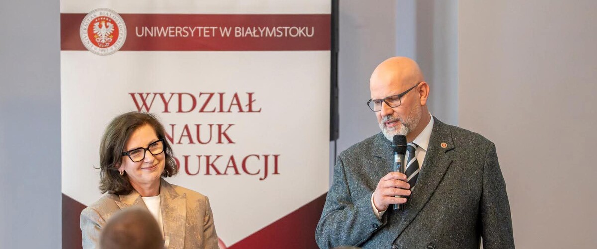 prof. Wioletta Danilewicz i prof. Tomasz Bajkowski