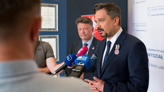 prof. Mariusz Popławski i prof. Marcin Wiącek