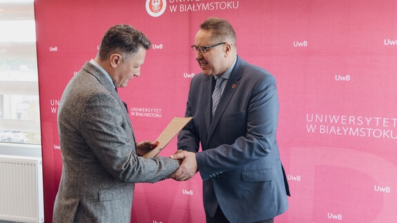 prof. Mariusz Popławski i prof. Daniel Boćkowski