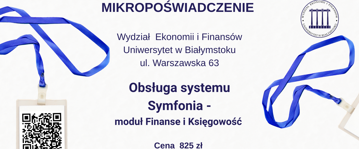 Mikropoświadczenie: Obsługa systemu "Symfonia – Finanse i Księgowość"