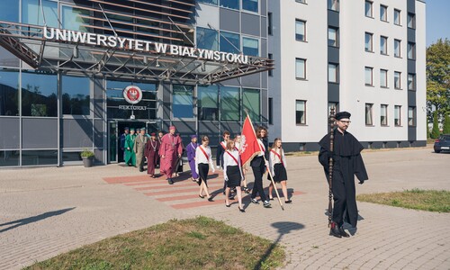 Uroczystość nadania tytułu doktora honoris causa Uniwersytetu w Białymstoku Robertowi I. Frostowi