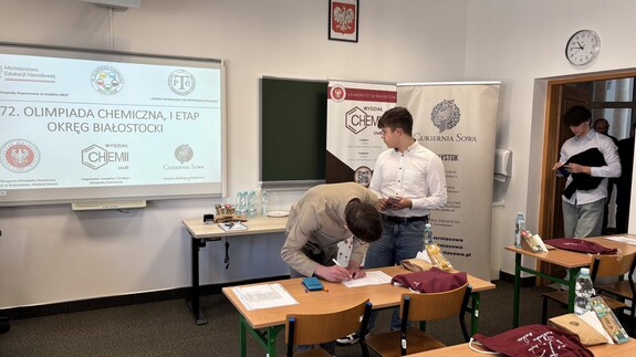 I etap 72. Olimpiady Chemicznej