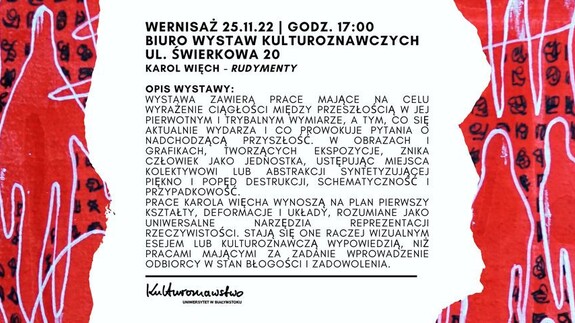 Wernisaż wystawy „Rudymenty” w Galerii Biuro Wystaw Kulturoznawczych na UwB