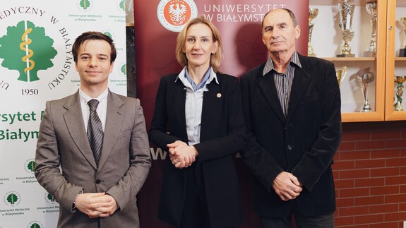 Albert Miecznik prof. Anna Gardocka i Wojciech Błachno
