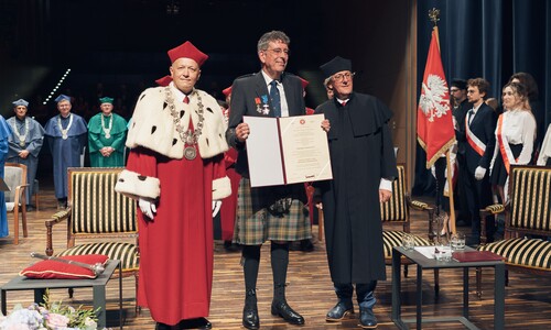 Uroczystość nadania tytułu doktora honoris causa Uniwersytetu w Białymstoku Robertowi I. Frostowi