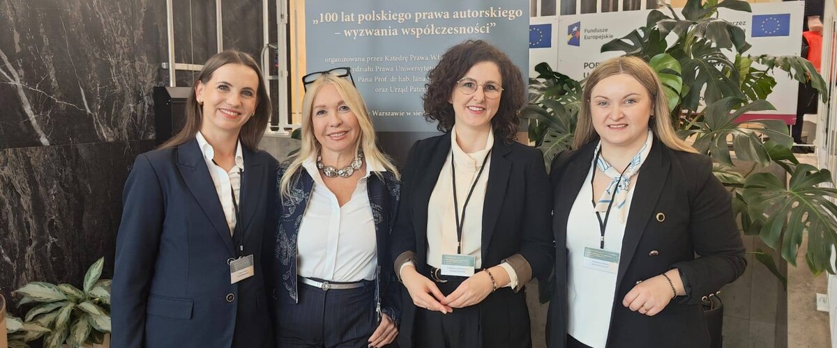 Katedra Prawa Własności Intelektualnej Wydziału Prawa UwB, kierowana przez prof. dr hab. Joannę Sieńczyło‑Chlabicz, zorganizowała Ogólnopolską Konferencję Naukową pt. „100 lat polskiego prawa autorskiego - wyzwania współczesności”. Okazją ku temu była setna rocznica uchwalenia przez Sejm RP 29 marca 1926 r. pierwszej polskiej ustawy o prawie autorskim.