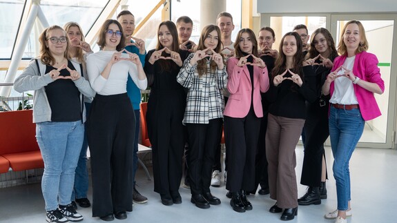 Studenci z koła Fraktal UwB 