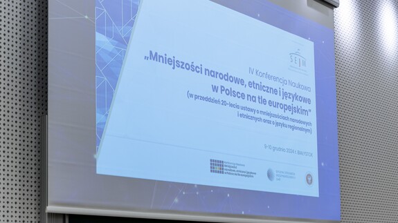 konferencja „Mniejszości narodowe, etniczne i językowe w Polsce na tle europejskim”