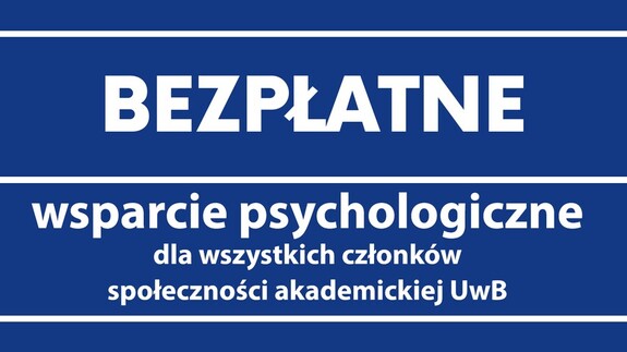grafika z informacją o bezpłatnych konsultacjach psychologicznych