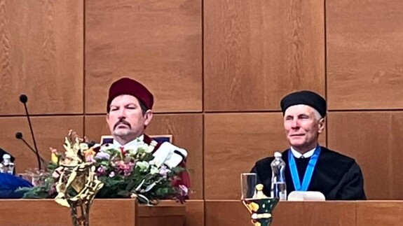 prof. Leonard Elel (po prawej) 