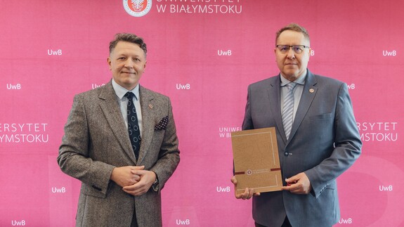 prof. Mariusz Popławski i prof. Daniel Boćkowski