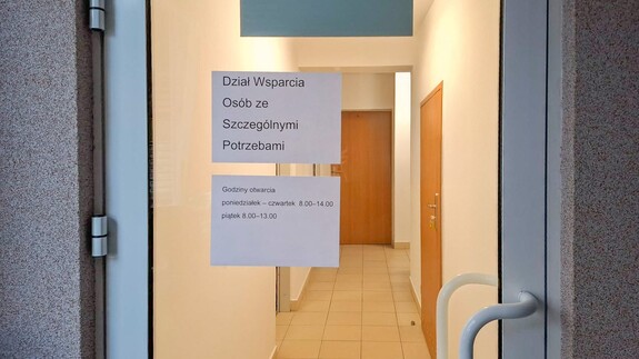 Dział Wsparcia Osób ze Szczególnymi Potrzebami Uniwersytetu w Białymstoku w nowym miejscu – Pogodna 65
