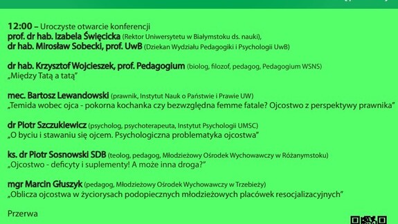 (R)ewolucja ojcostwa - konferencja