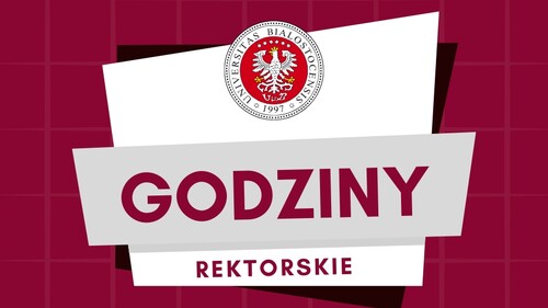 Godziny rektorskie - 31 października, od godz. 13