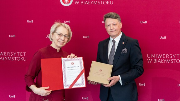 prof. Joanna Karpińska i prof. Mariusz Popławski