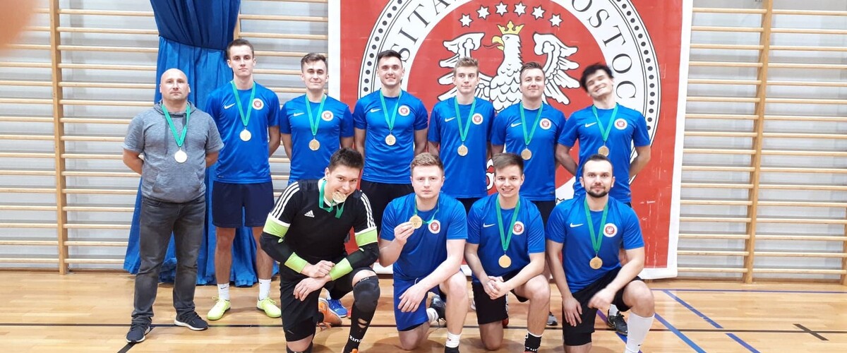 Jesteśmy Mistrzem Województwa Podlaskiego w Futsalu - banner