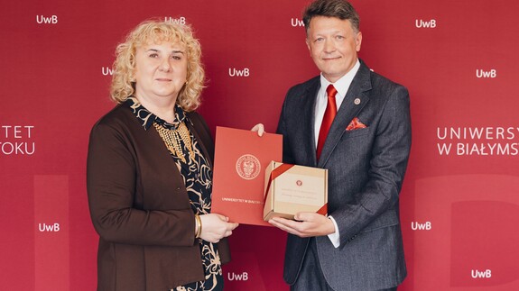 prof. Ewa Gorodkiewicz i prof. Mariusz Popławski