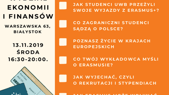 #TimeToMove - czyli wszystko o wyjazdach ERASMUS+ na Wydziale Ekonomii i Finansów