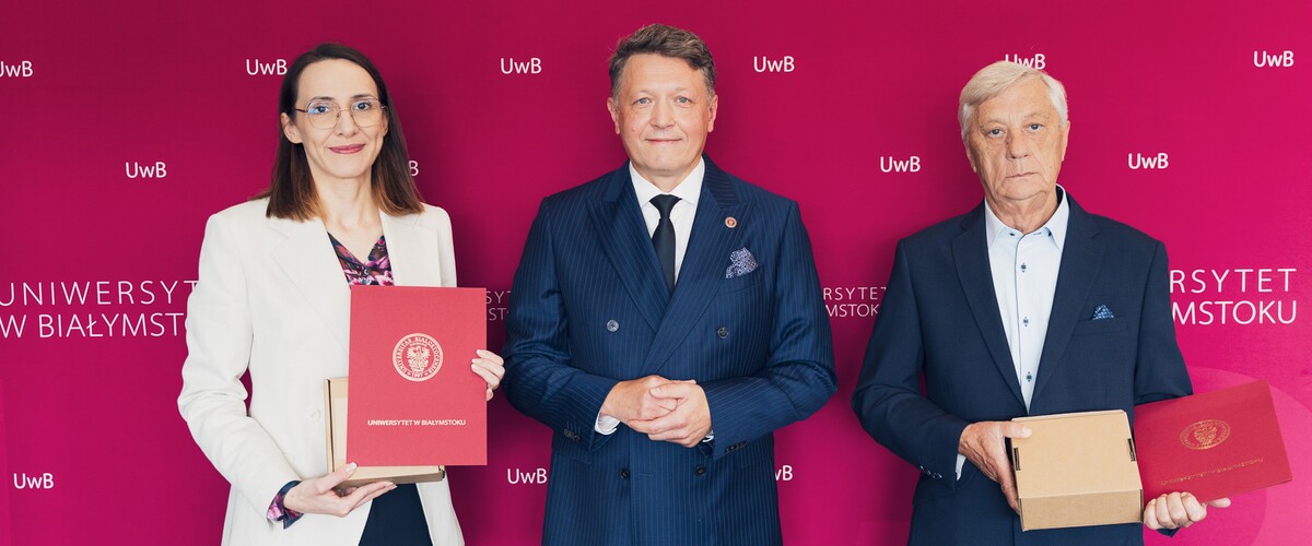 mgr Agnieszka Panas, prof. Mariusz Popławski, prof. UwB Edward Kulikowski