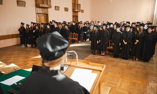 Dyplomatorium Wydziału Historii UwB - Aula z uczestnikami