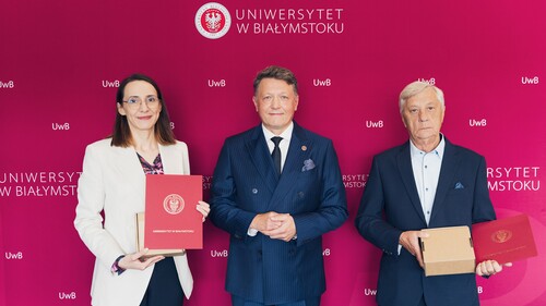 mgr Agnieszka Panas, prof. Mariusz Popławski, prof. UwB Edward Kulikowski