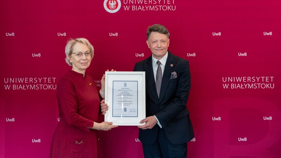 prof. Joanna Karpińska i prof. Mariusz Popławski