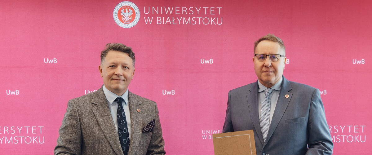 prof. Mariusz Popławski i prof. Daniel Boćkowski