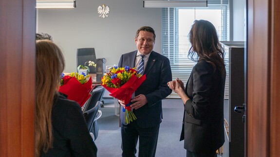 Ambasadora Rumunii z wizytą w gabinecie Pani dr hab. Agnieszka Piekutowska, prof. UwB