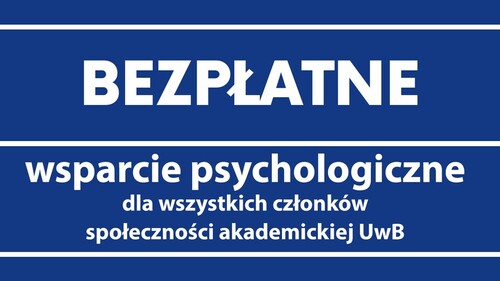 grafika z informacją o bezpłatnych konsultacjach psychologicznych