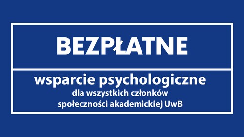 Dział Wsparcia Osób ze Szczególnymi Potrzebami  zaprasza na bezpłatne konsultacje z psychologiem