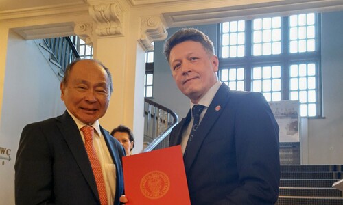 Professor Francis Fukuyama and Professor Mariusz Popławski