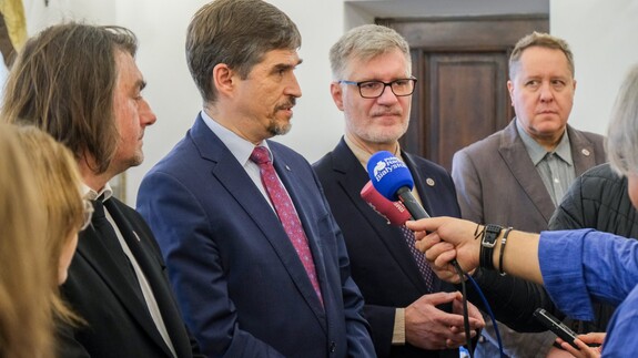 prof. Karol Kamiński i prof. Krzysztof Korotkich