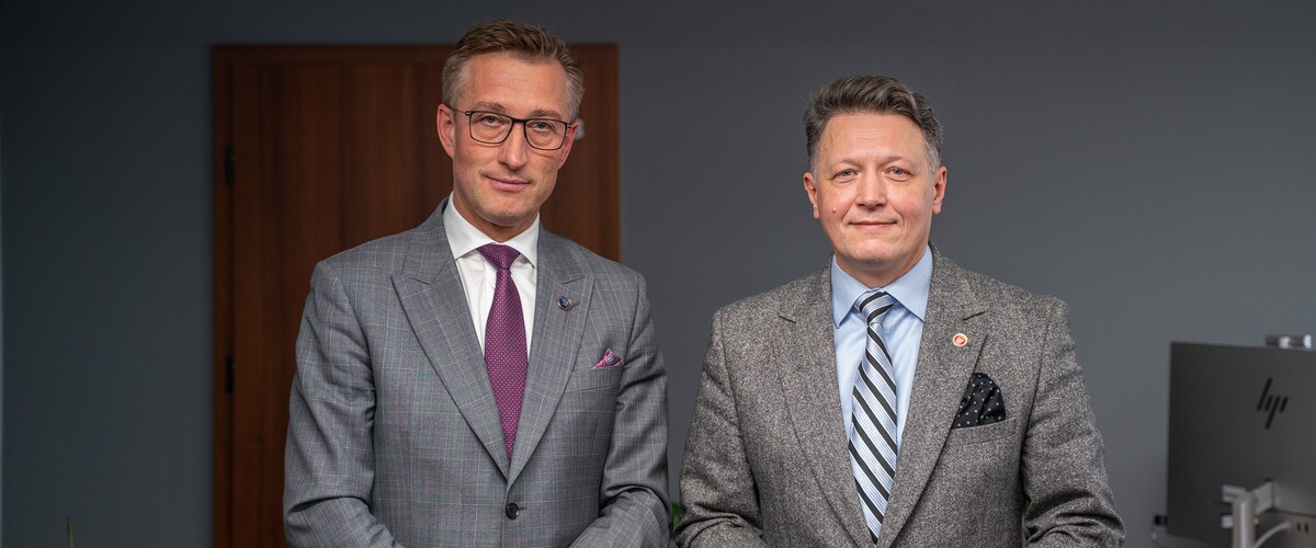 Marcin Iskra i prof. Mariusz Popławski