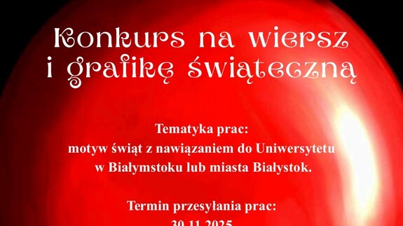Klub Humanistów UwB ogłasza konkurs na wiersz i grafikę świąteczną