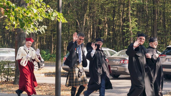 Uroczystość nadania tytułu doktora honoris causa Uniwersytetu w Białymstoku Robertowi I. Frostowi