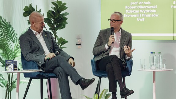 Andrzej Parafiniuk  i prof. dr hab. Robert Ciborowski 