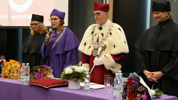 dr Elżbieta Majewska, prof. UwB Urszula Wróblewska, prof. Mariusz Popławski i dr Małgorzata Wenclik