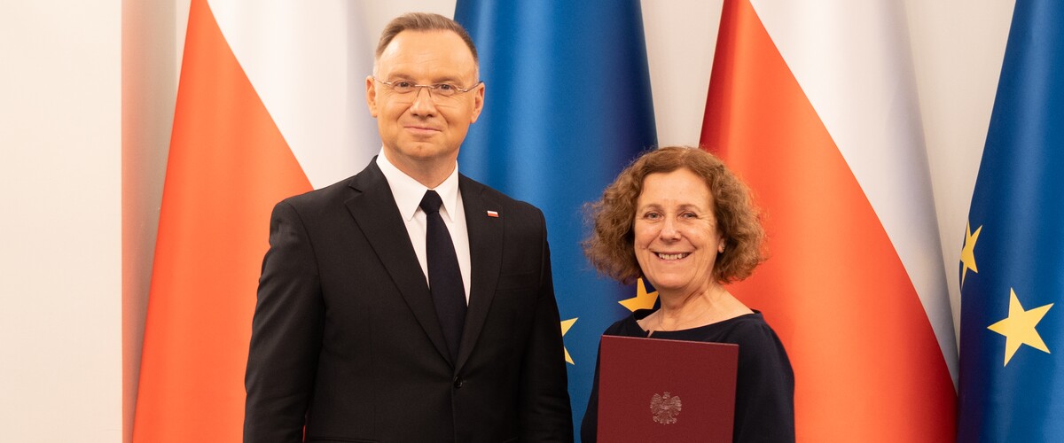 Andrzej Duda i prof. Alicja Kisielewska