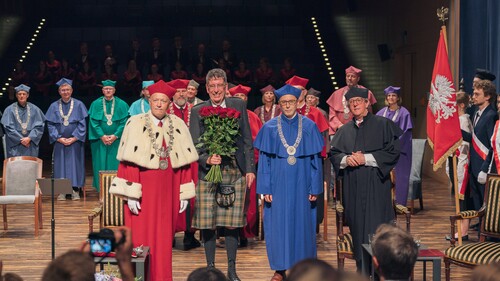 Uroczystość nadania tytułu doktora honoris causa Uniwersytetu w Białymstoku Robertowi I. Frostowi